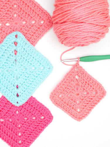 How To Crochet A Solid Granny Square Step By Step Photo Tutorial Just Be Crafty 6098